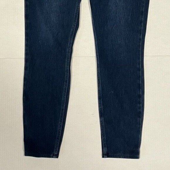 Spanx Women's Large‎ Blue Ankle Jean-ish Mid-Rise Dark Wash Denim Leggings - Picture 3 of 5